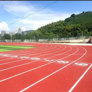天津宝坻区防震塑胶跑道 绿色环保混合型塑胶跑道材质