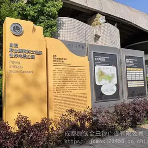 不锈钢材质大型景区景点介绍导视导向一览图