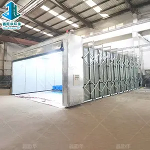 常州厂家定制 移动式油漆房 工业移动伸缩房 轨道式喷漆房移动房