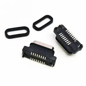 TYPE-C16PIN��ʽ��Ƭ��ˮĸ�� 180��SMT ���� 6.8H IPX8 ���Ų��