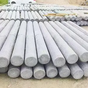 中珺用于河流池塘防护栏杆 河道护坡驳岸桩 治理水利尖头桩