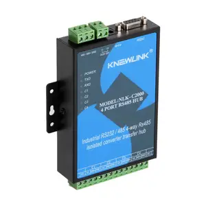 NLK-C2000工业级1路RS232/485转4路RS485光电隔离集线器HUB 1分4路485