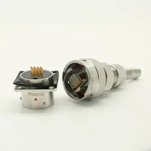 YW110E01-01+YW120E01S1圆形电连接器 插头插座 物料现货 网络信号 RJ45 水晶头 接头 信号传输