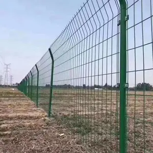 供应广东市政园林防护网临时圈地围网双边丝护栏网生产安装