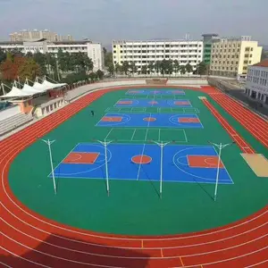 体育场透气型塑胶跑道施工塑胶跑道环保塑胶地坪专业