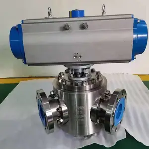 欧业阀门Y型三通锻造球阀Q642