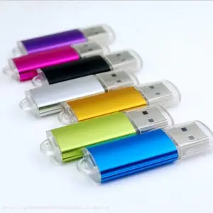 亮彩金属U盘小白帽u盘订作外贸***优盘批发金属亮彩外贸32g优盘