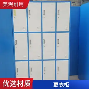 12门钢制储物柜生产商 宿舍铁皮柜可按要求定做