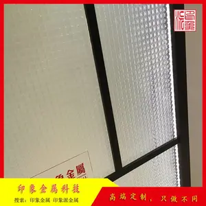 北欧现代简约金属屏风隔断铁艺定制格栅客餐厅酒店围栏入户门玄关