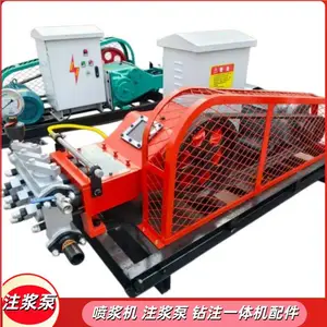BPX250三缸注浆泵 15kw基坑注浆钻机注浆机 往复单作用式活塞泵