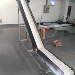 供应AMPLE 苏州爬坡皮带送料机,物料提升机,不锈钢隔板上料机