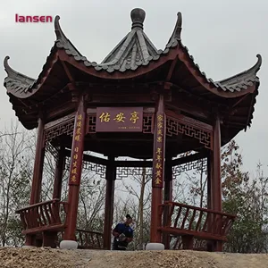 做一个凉亭需要多少钱 金华蓝森木业专业防腐木凉亭厂家