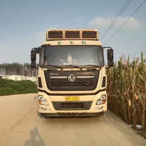 转让低价20年天龙340马力三层铝合金恒温运猪车