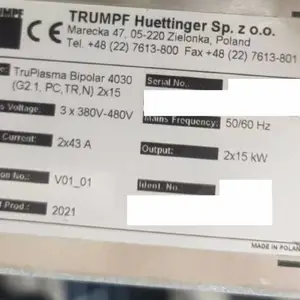 霍廷格Trumpf Huttinger TruPlasma Bipolar 4060 4040 4030 4020 4015 4010 generator PECVD PVD 600V 1000V 二手