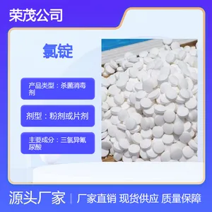 90%含量片状 缓释消毒片氯锭 电厂水处理20克氯片 25千克/桶装 荣茂