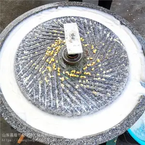 山东直销小型电动石磨米浆机 煎饼糊石磨低速研磨豆浆石磨 原味豆浆石磨