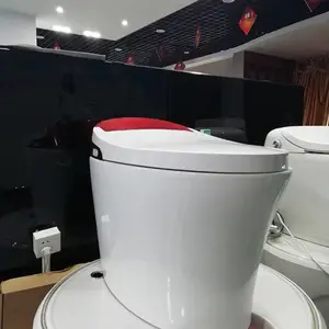 恒生坐便器工厂批发陶瓷智能坐便器HS-Z014,自动冲洗坐便马桶,夜灯智能遥控马桶批发商