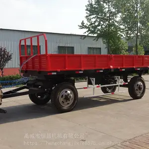 双轴后卸拉麦子机子 农用拉青贮拖车 家用小型拖车