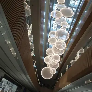 天井布置商场中庭购物中心吊饰4S店售楼处圣诞灯光美陈装饰 夏桐工厂