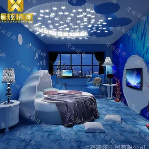 浪漫海洋之恋拱门贝壳软体床情侣酒店情趣床主题床特色异形床情趣床厂家