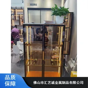 汇艺诚不锈钢红酒柜_别墅金属不锈钢酒柜