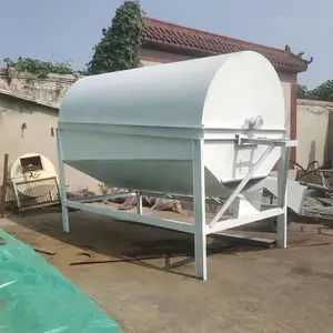 全封闭式木材锯末滚筒筛分机 木屑颗粒筛分设备 花生秧除杂筛选机