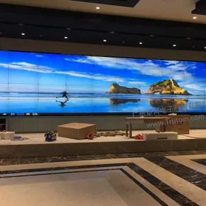 工厂直销广州番禺55寸液晶拼接屏拼缝3.5mm超窄边LED大屏幕液晶拼接电视墙高清显示屏