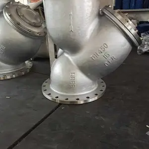 GL41W-25P DN450直通式 不锈钢法兰连接Y型过滤器规格型号