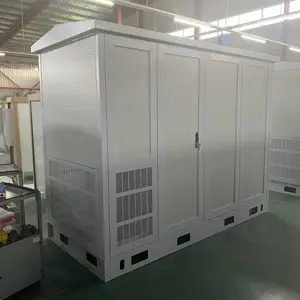 FRP非金属室外通信机柜双仓三仓恒温空调设备柜铁塔日海海悟科信户外一体化基站
