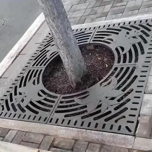 成都铸铁树池篦子_圆形球墨铸铁树池篦子直径1米-2米树池盖板