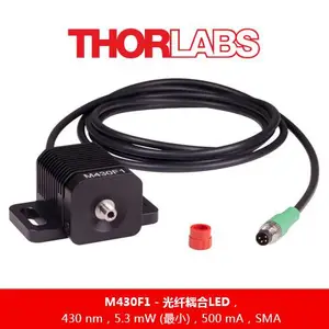 Thorlabs 光纤耦合LED,标称波长280 nm到1450 nm,SMA插口