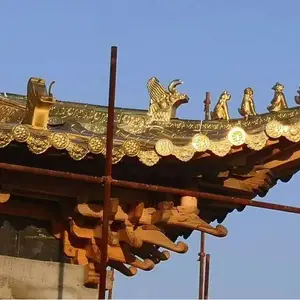 苏州盐城南京寺庙博物馆屋面优质铝合金仿古瓦铝筒瓦可设计安装