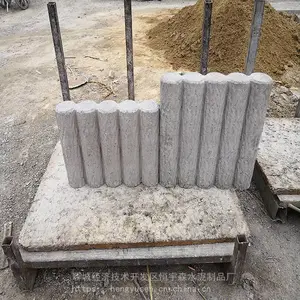 水泥松树桩五连体 水泥仿木树桩石厂家 草坪五连排水泥树桩石 恒宇森