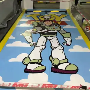 彩绘地面车位涂鸦3D画,尺寸定制图案定制 ,个性化服务