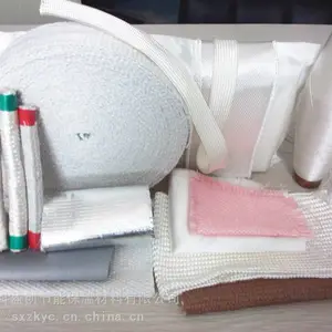 陶瓷纤维纺织品 高硅氧布 玻璃纤维布 玻璃纤维带 玻璃纤维绳 箱式炉用隔热保温耐火材料