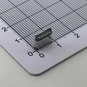 TYPE C 6 PIN 立贴6.5/6.8 SMT单排母座 LCP黑胶 端子铜 外壳304不锈钢