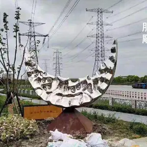 玻璃钢地标雕塑 钢结构雕塑 不锈钢地标雕塑厂家