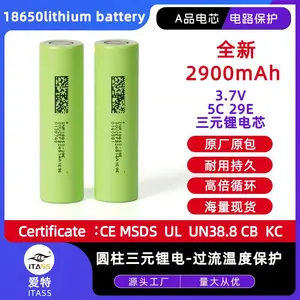 DMEGC 18650-29E 3.7V 2900mAh 3C NCM 电池 1000 次循环 -20~60C 适用于电动自行车、小型家用电器和园林工具