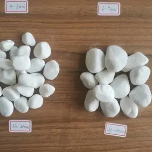 白色机制鹅卵石,白云石矿直接加工而成,白度好,货源充足,价格优越