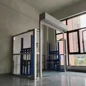 厂房电动液压升降平台 导轨式提升机 仓库固定升降货梯