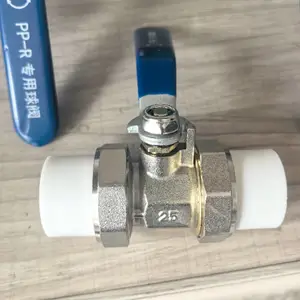 耐用铁杆天燃气水暖热熔阀门管件配件全铜ppr双活接球阀DN25至110