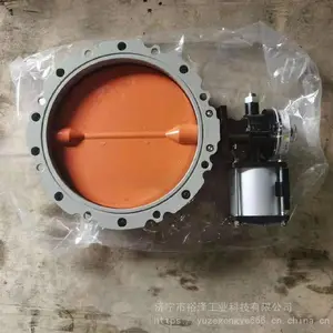 铝合金气动粉体蝶阀 单双法兰搅拌站专用粉尘蝶阀DN100-DN400