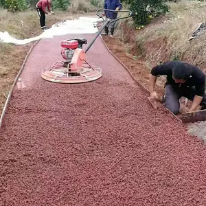 甘孜州透水地坪 彩色透水混凝土材料厂家
