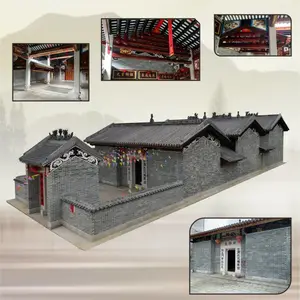 白屋庄-南阳堂 宗祠祖堂厅屋祠堂建造重修重建园林景观房屋建筑工程 效果图设计