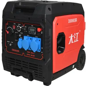 D8000SIR大江数码变频汽油发电机组低噪音6KW小型家用移动式230V