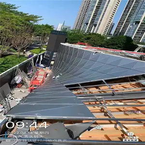 广场出入口门头飘蓬铝单板生产厂家