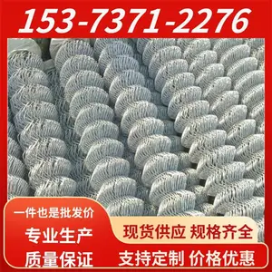 养殖圈地热镀锌菱形网 铁丝编织斜方网 菜地勾花防护网生产