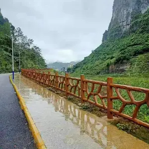 许昌仿竹子、仿木纹河道景观护栏、新农村景观护栏