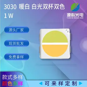 ��ɫ�ɶ���3030˫ɫ��ƬʽLED���� �߹�Ч1Wů�� �׹�3030˫ɫ����