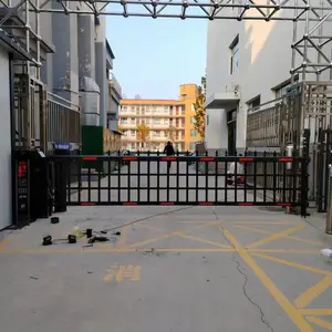 百胜空降闸重型道闸门中置式加长加高栅栏大门供应
